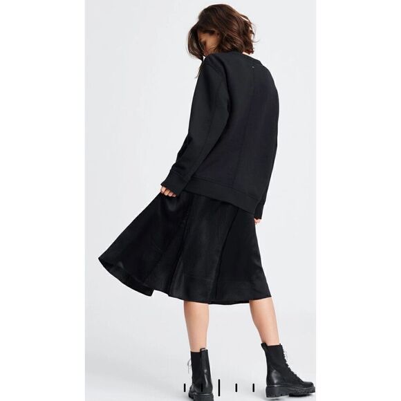 Rag & Bone Hugo 100.% Silk Skirt in Black NWT Size 10 - Picture 3 of 9